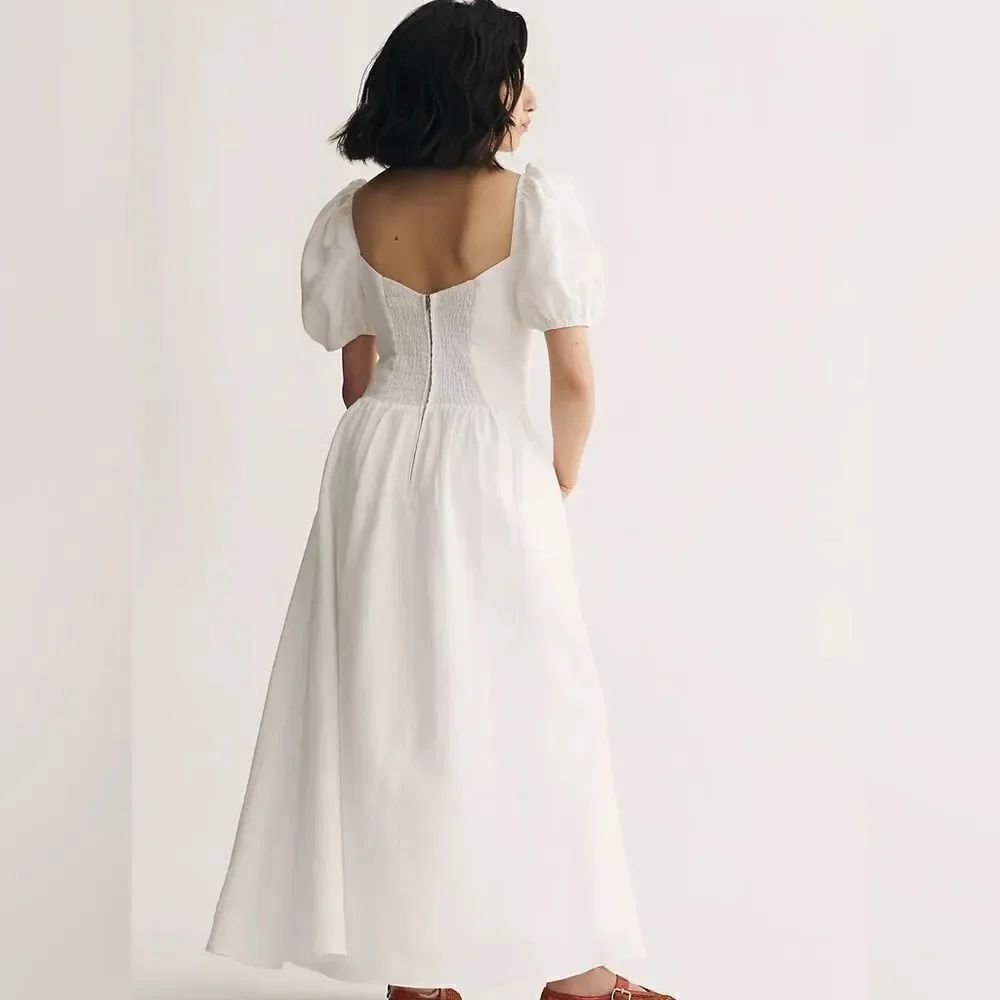 Reformation Davila Linen Midi Dress NWT - Picture 4 of 13